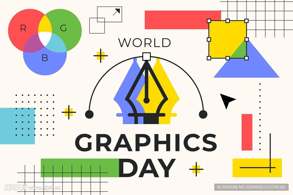 抽象几何艺术海报图片