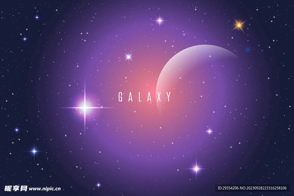 唯美星空背景图片