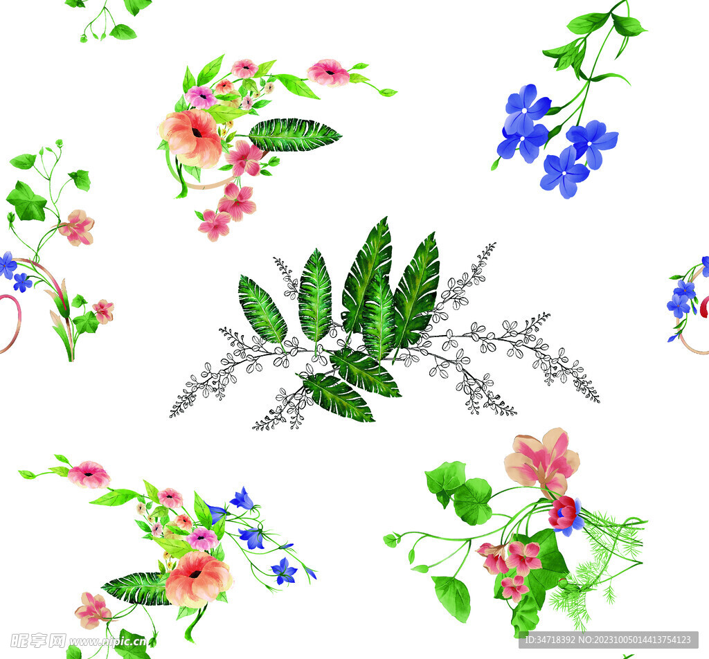 手绘花