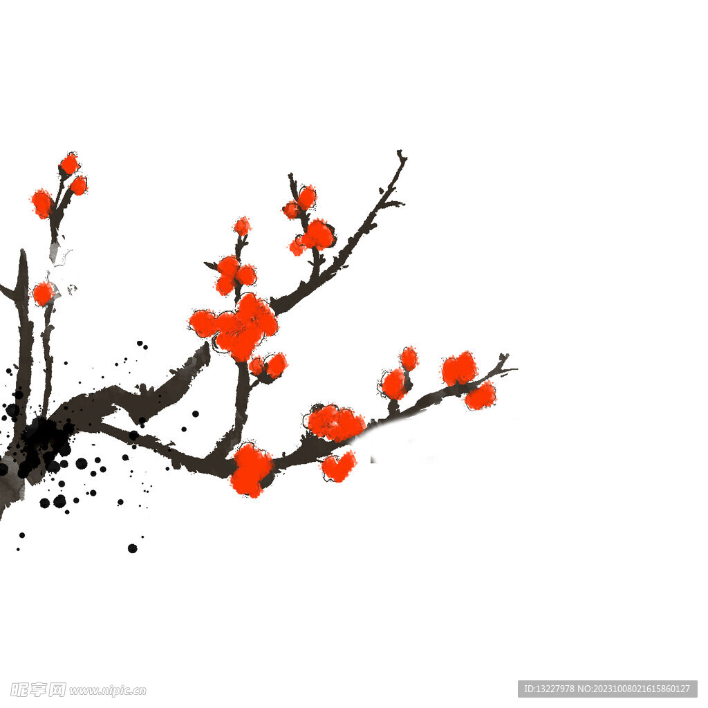 水墨梅花