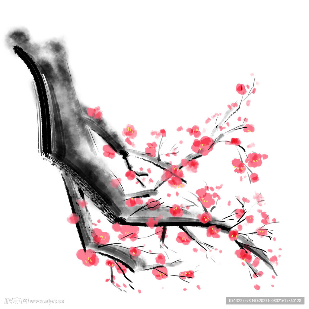 水墨梅花