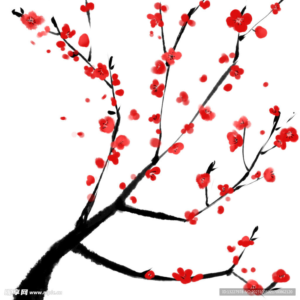 水墨梅花