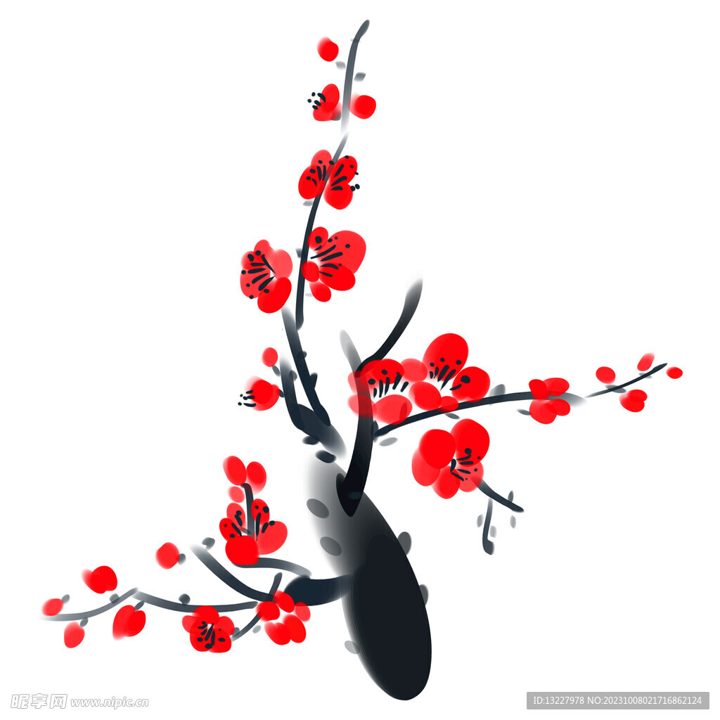 水墨梅花