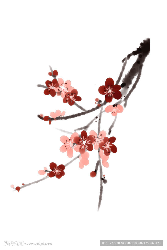 水墨梅花