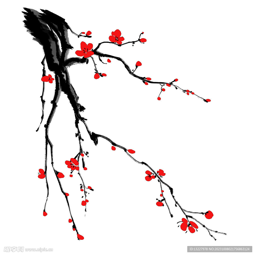 水墨梅花