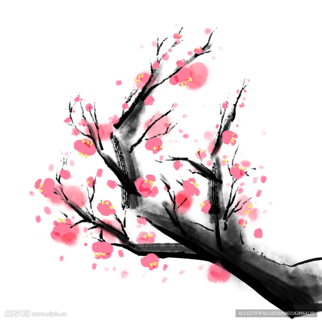 水墨梅花