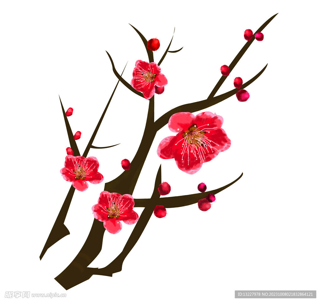 水墨梅花