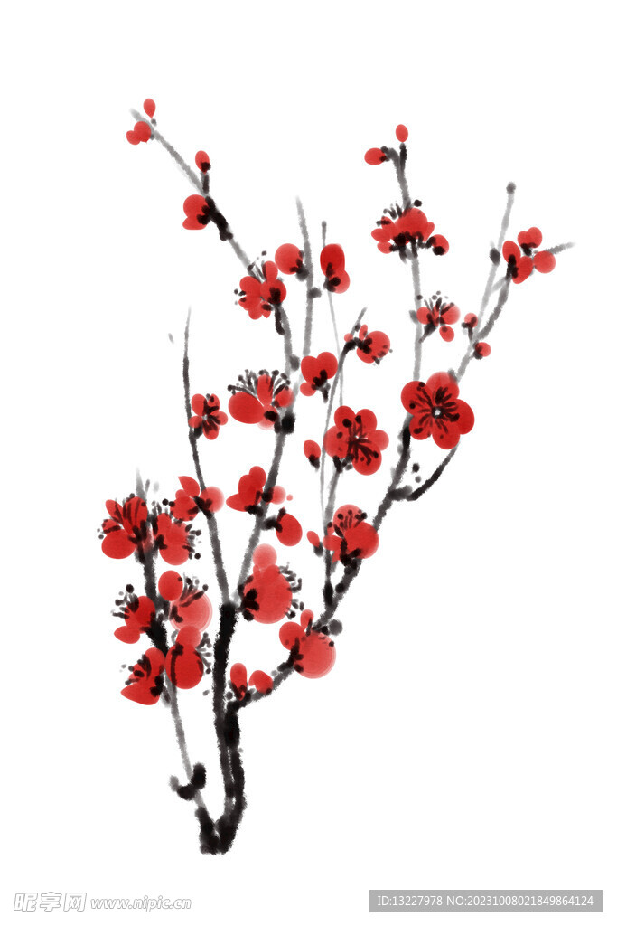 水墨梅花