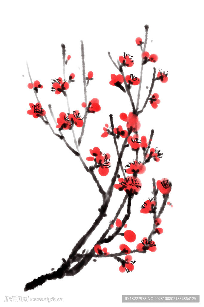水墨梅花