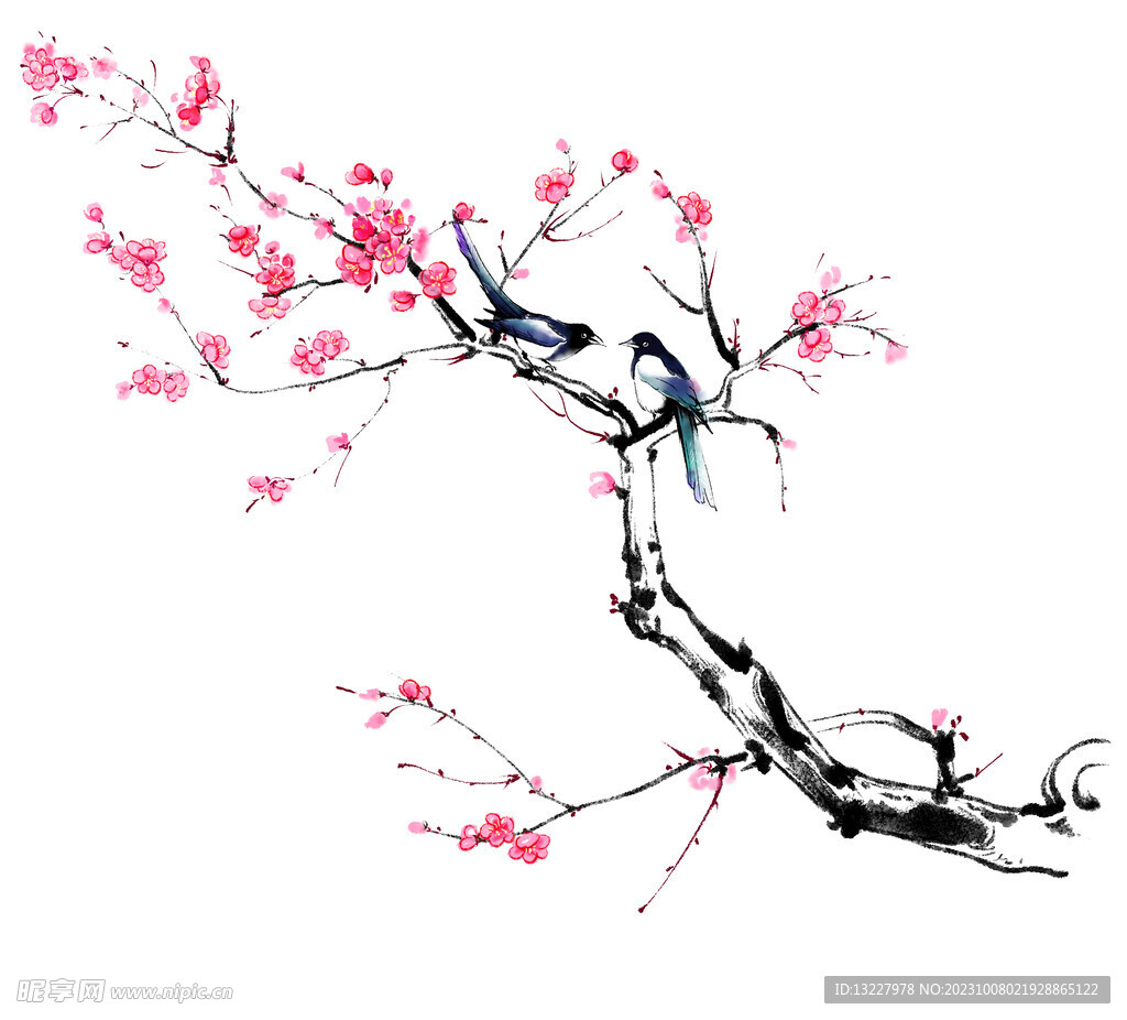 水墨梅花