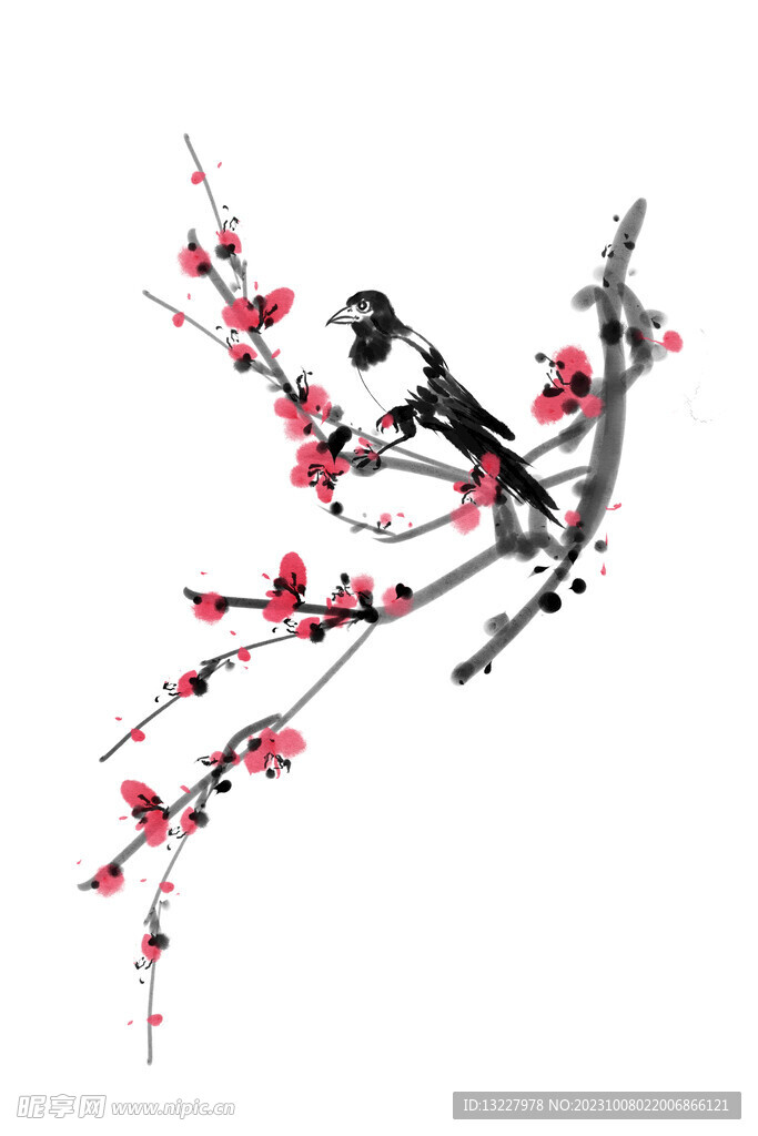 水墨梅花