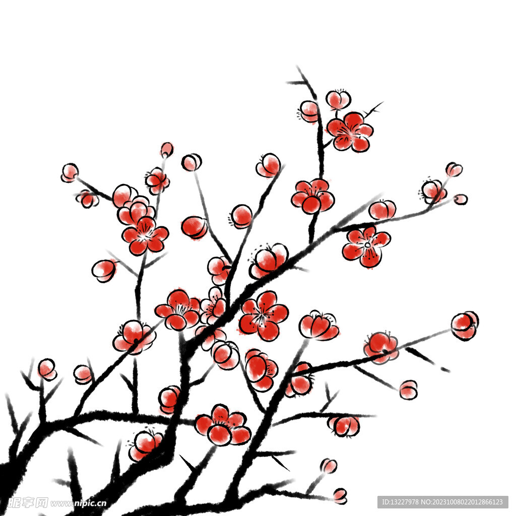 水墨梅花