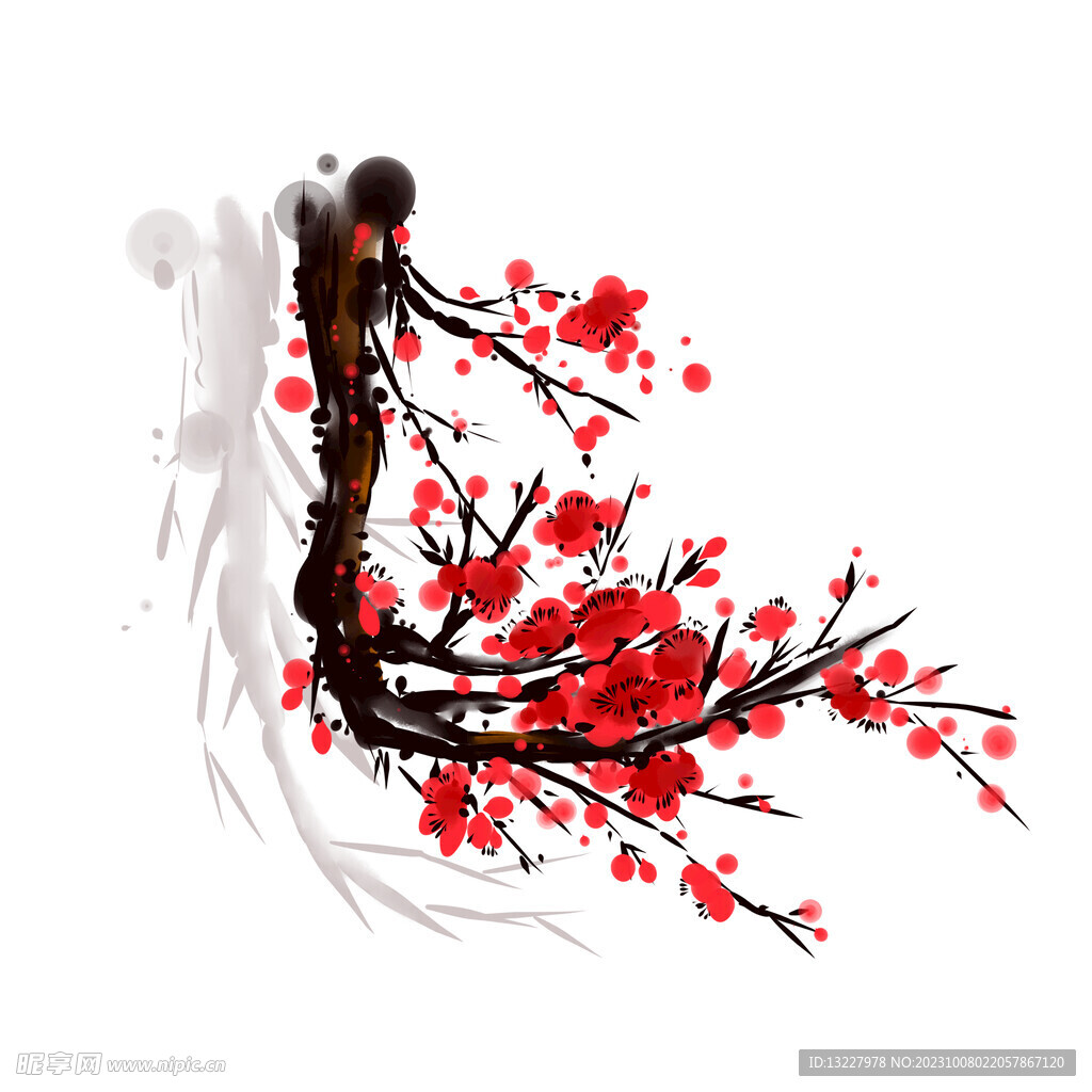 水墨梅花