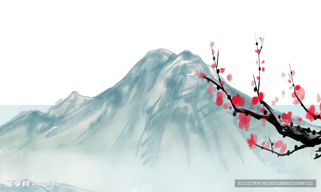 水墨梅花