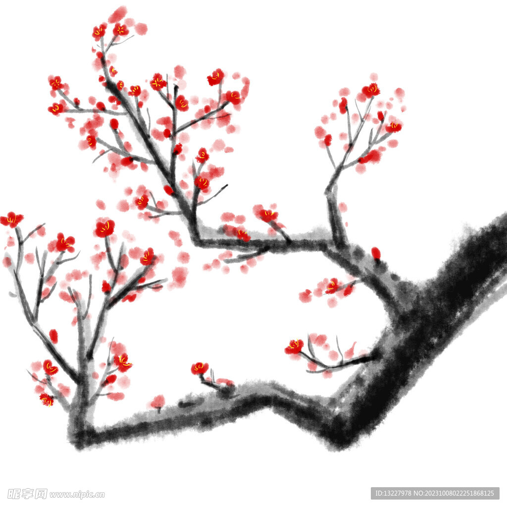 水墨梅花