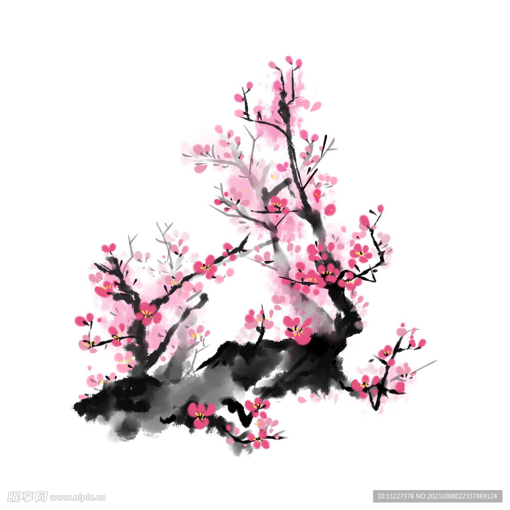 水墨梅花