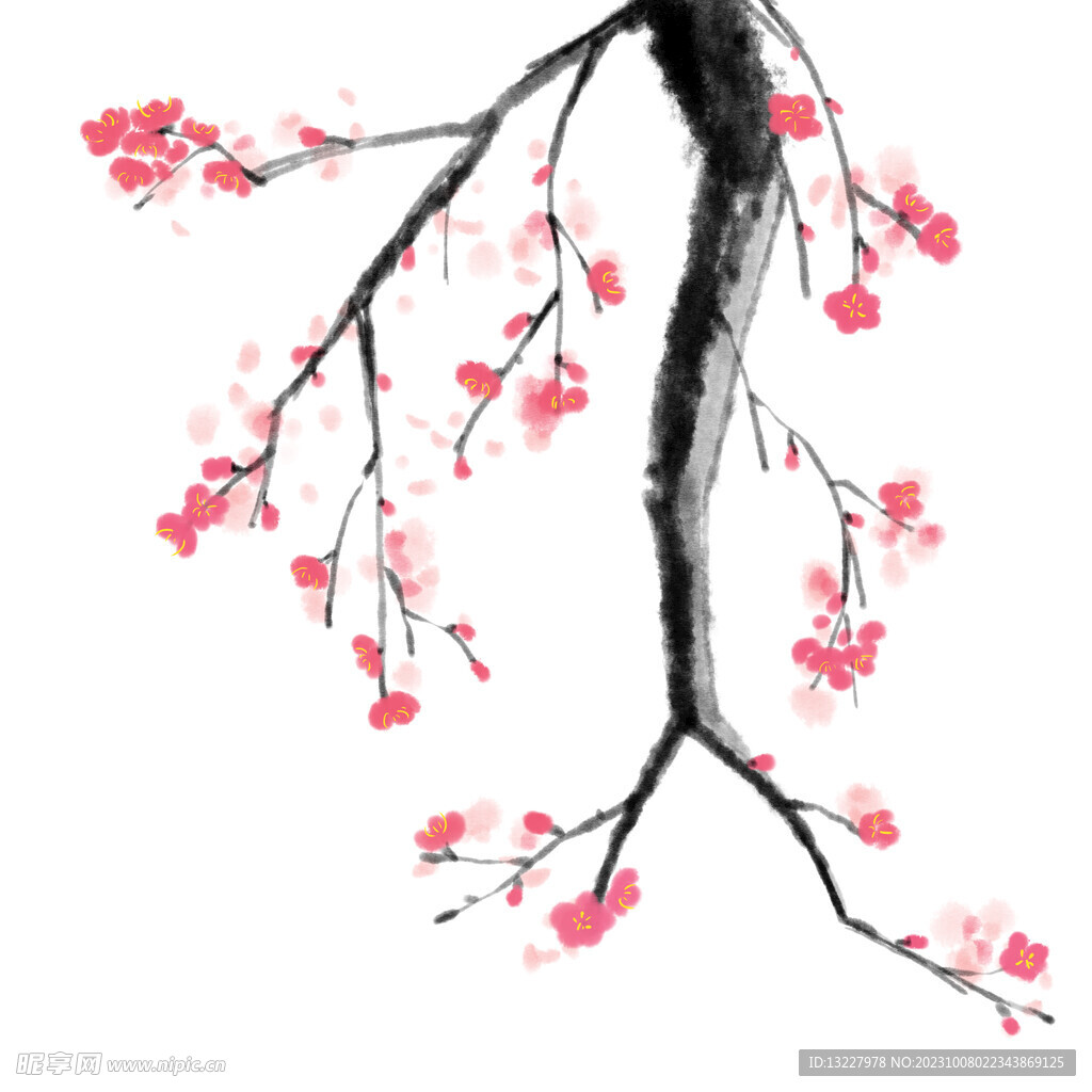 水墨梅花