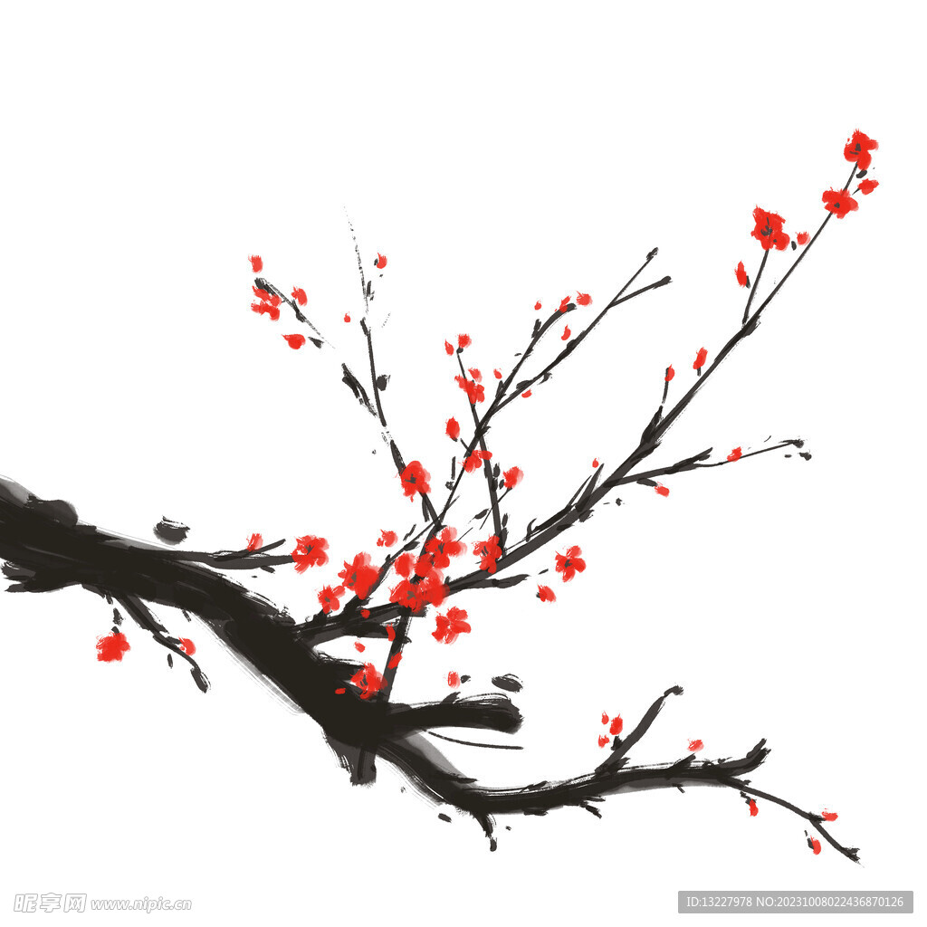 水墨梅花