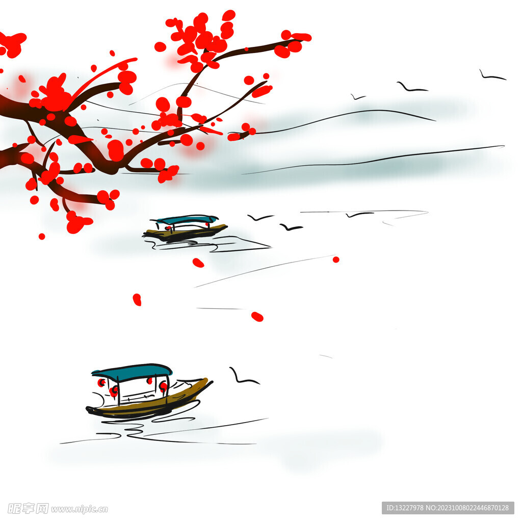 水墨梅花