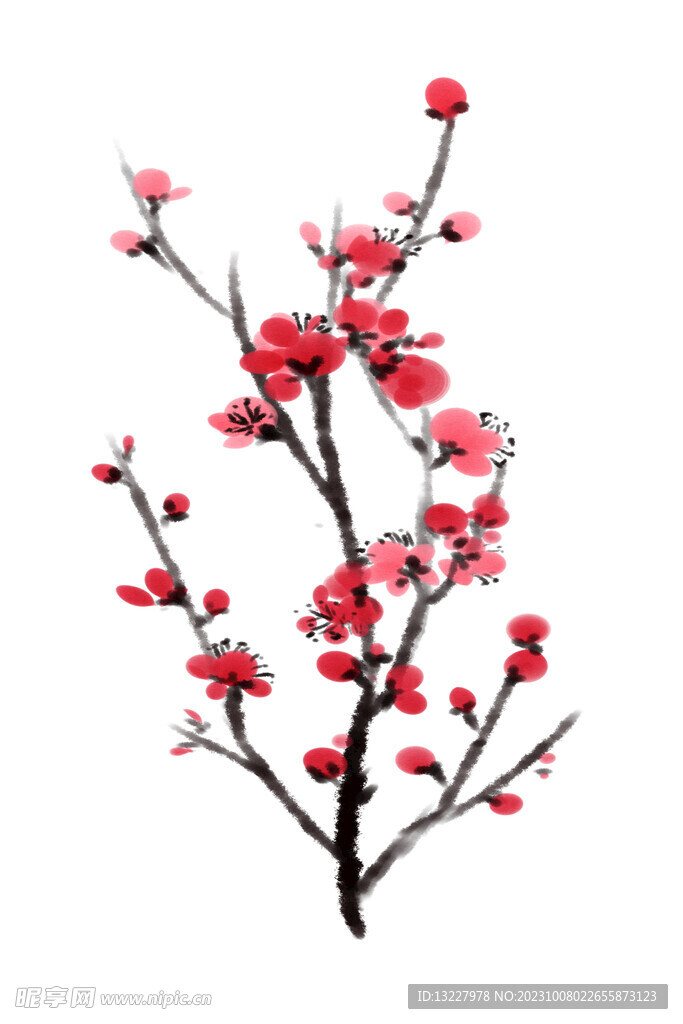 水墨梅花