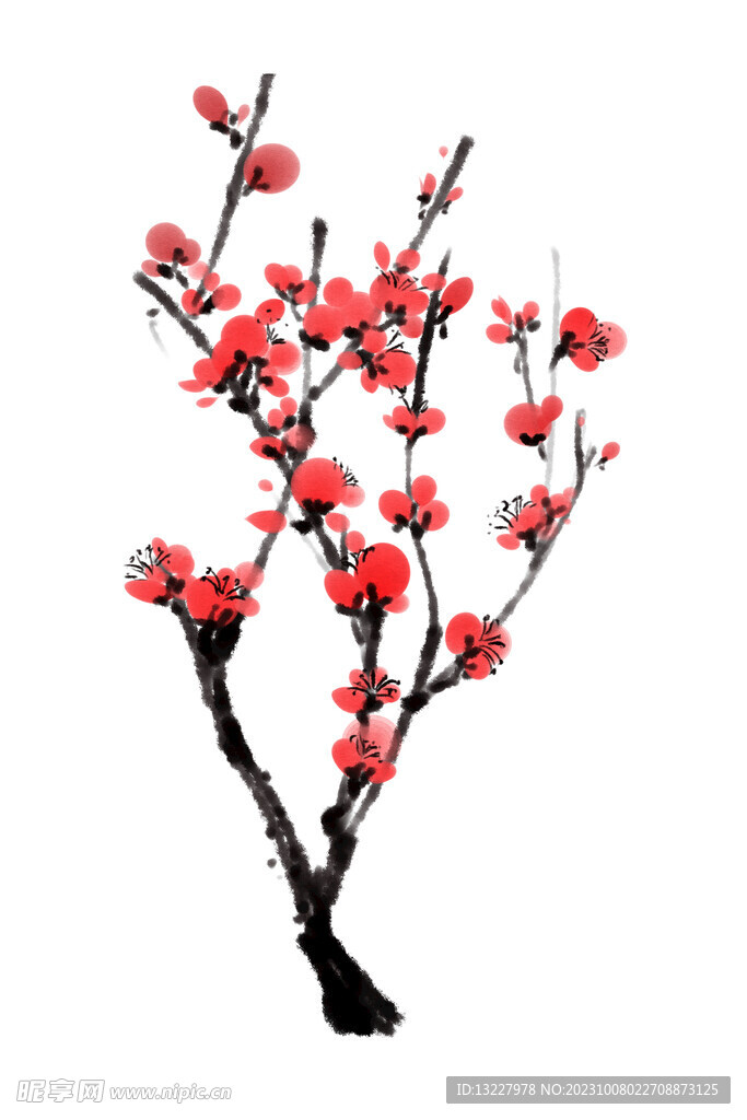 水墨梅花