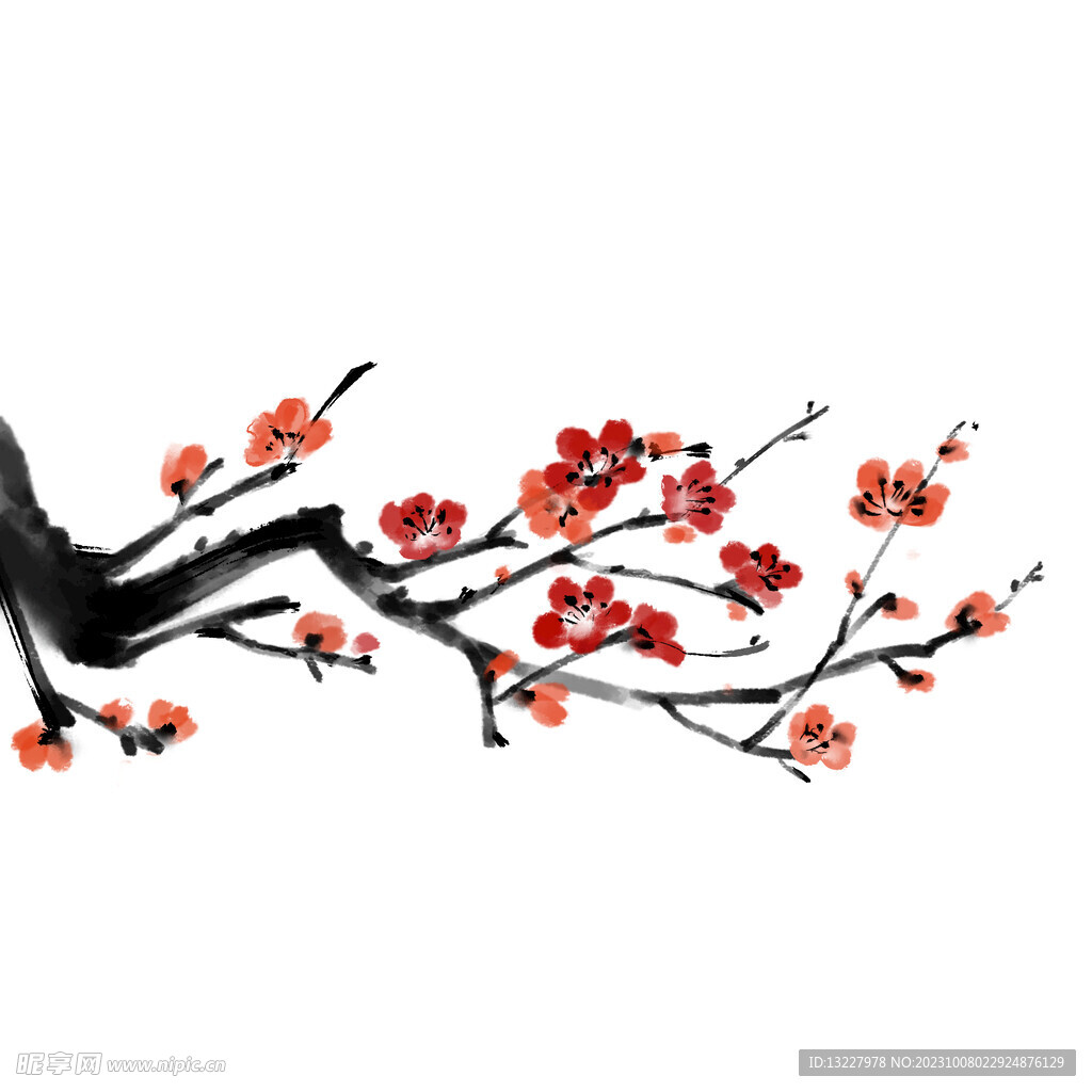 水墨梅花