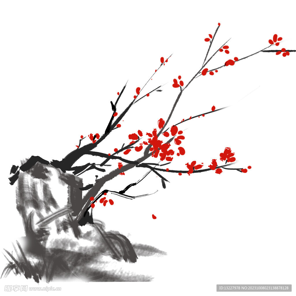 水墨梅花