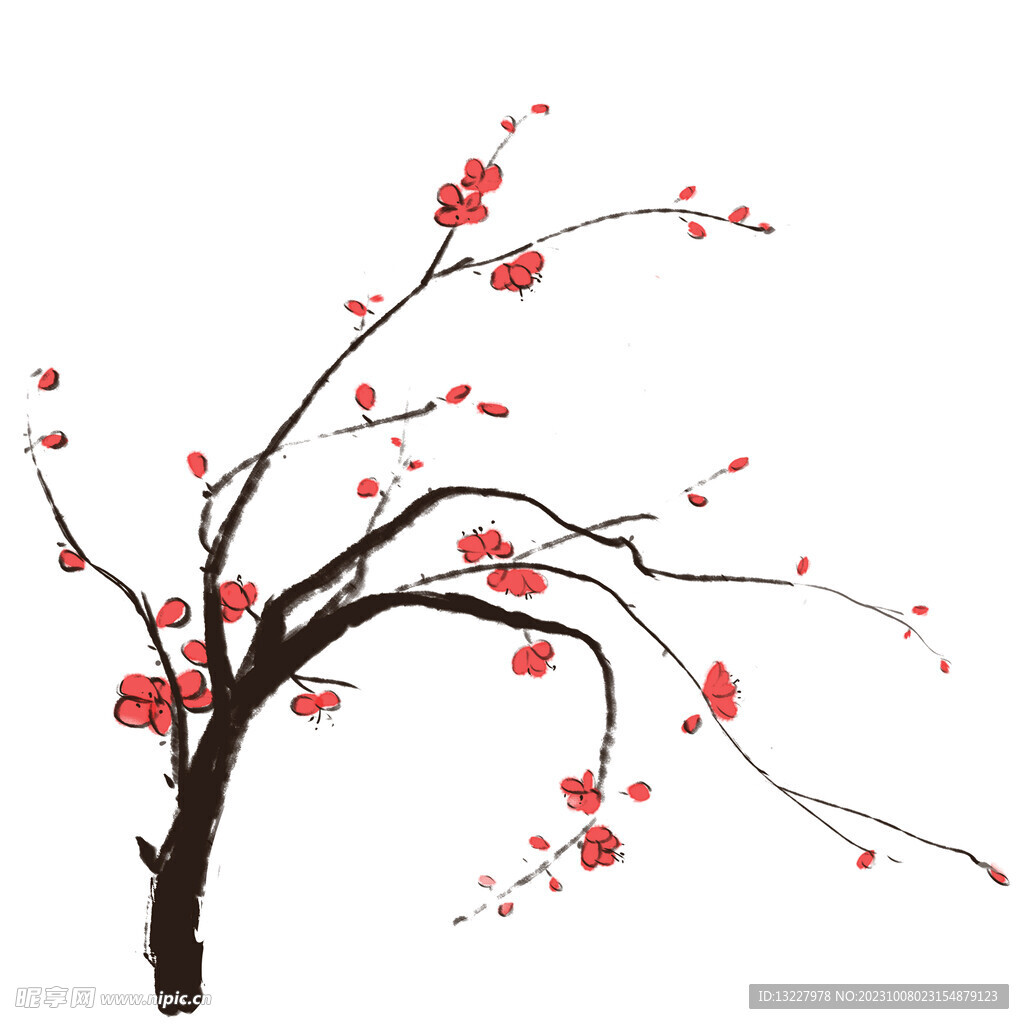 水墨梅花