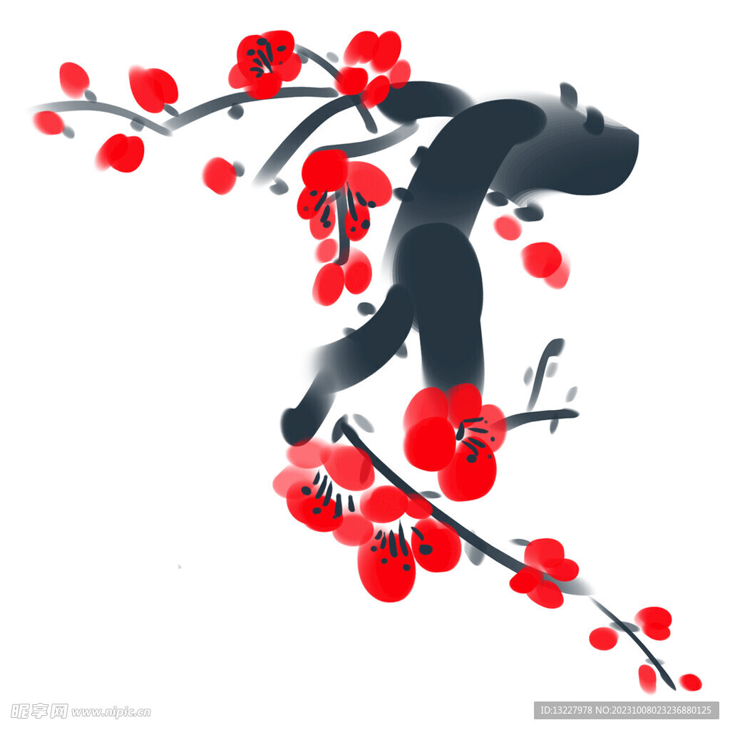 水墨梅花