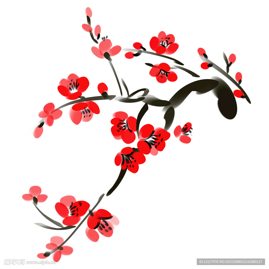 水墨梅花