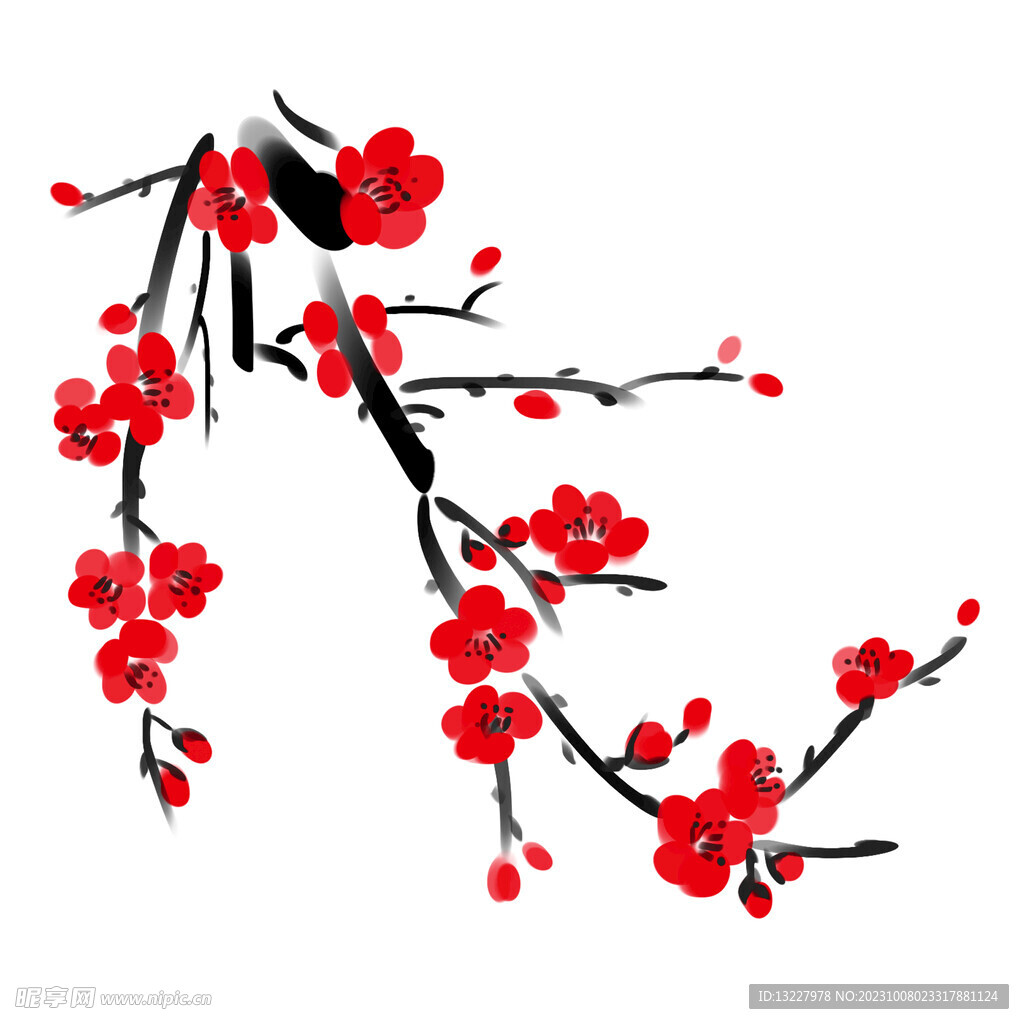 水墨梅花