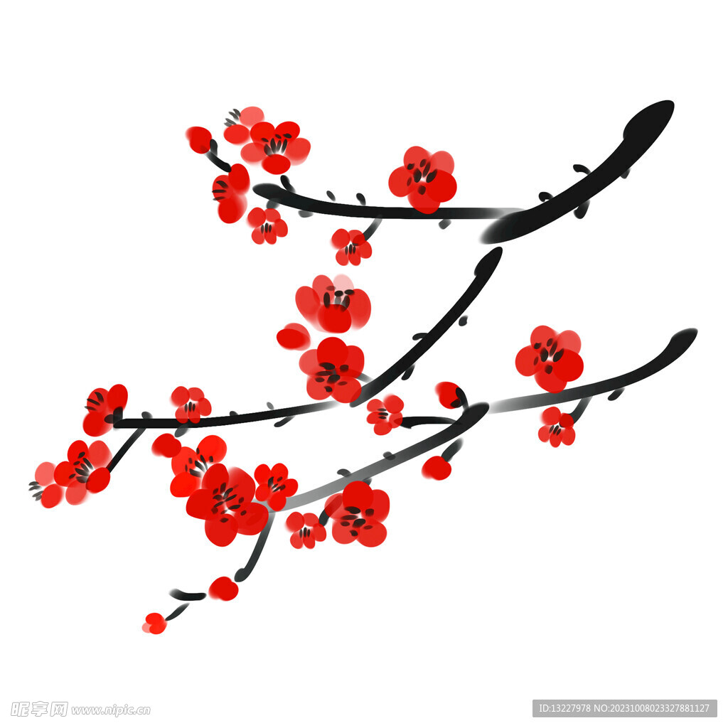 水墨梅花