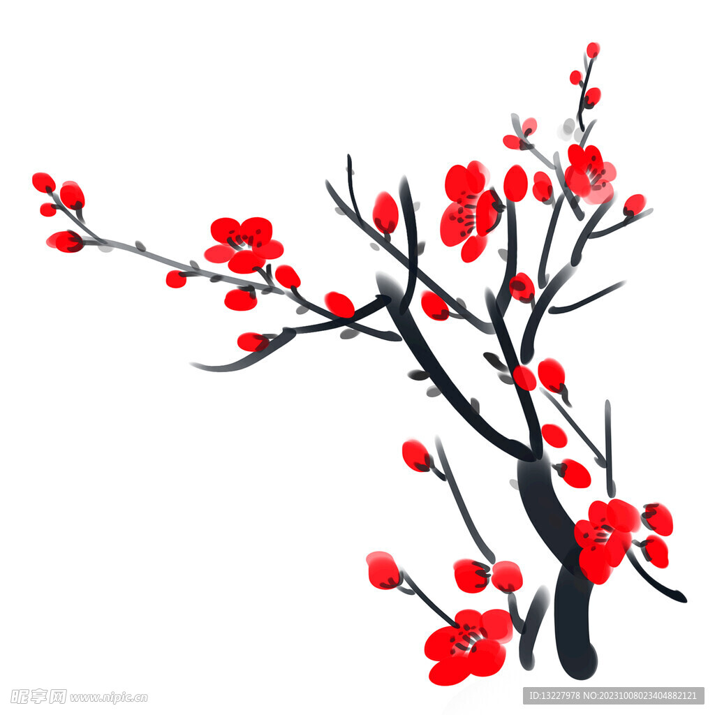 水墨梅花