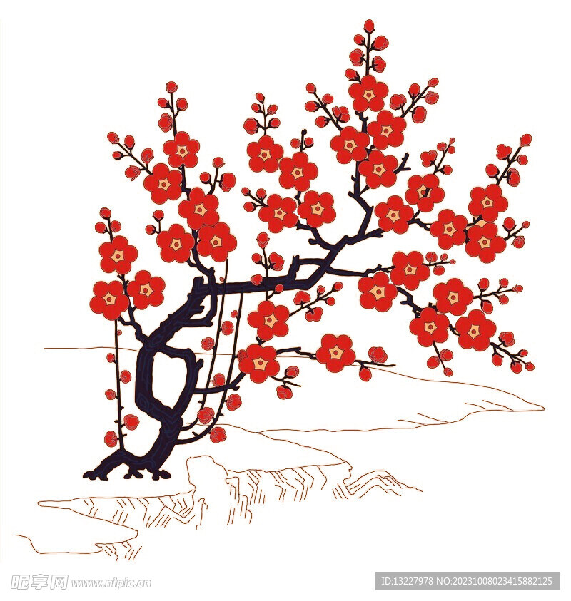 水墨梅花