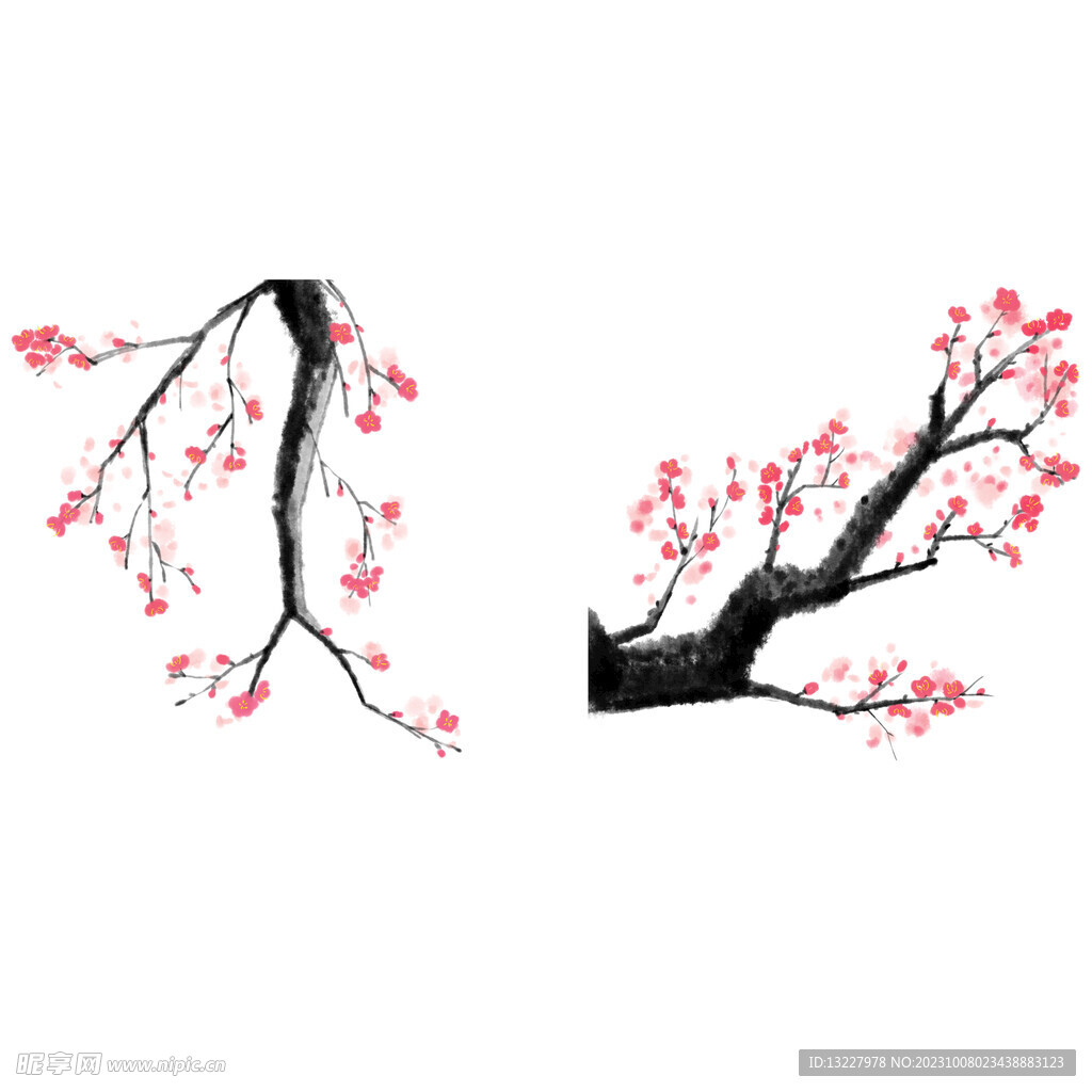 水墨梅花