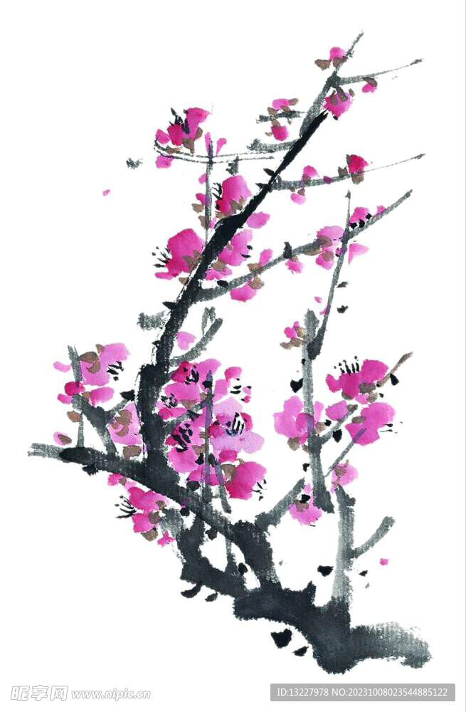 水墨梅花