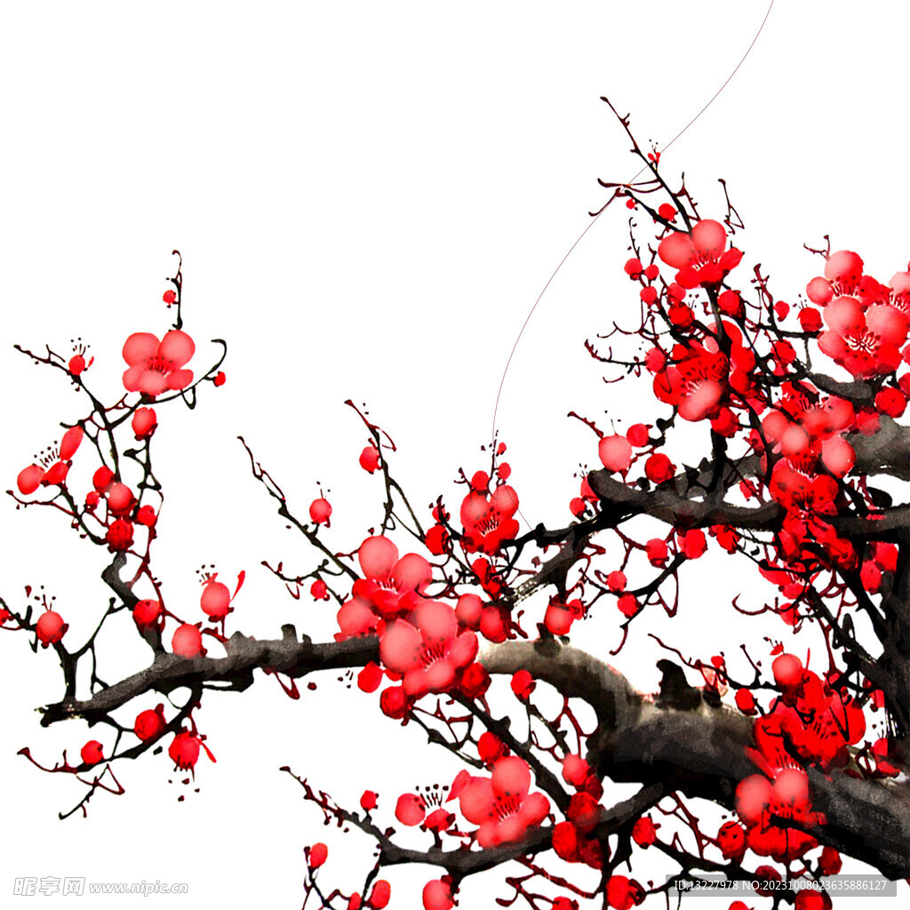 水墨梅花