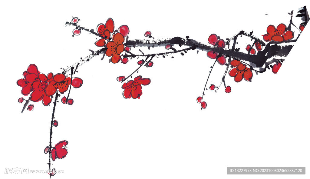 水墨梅花