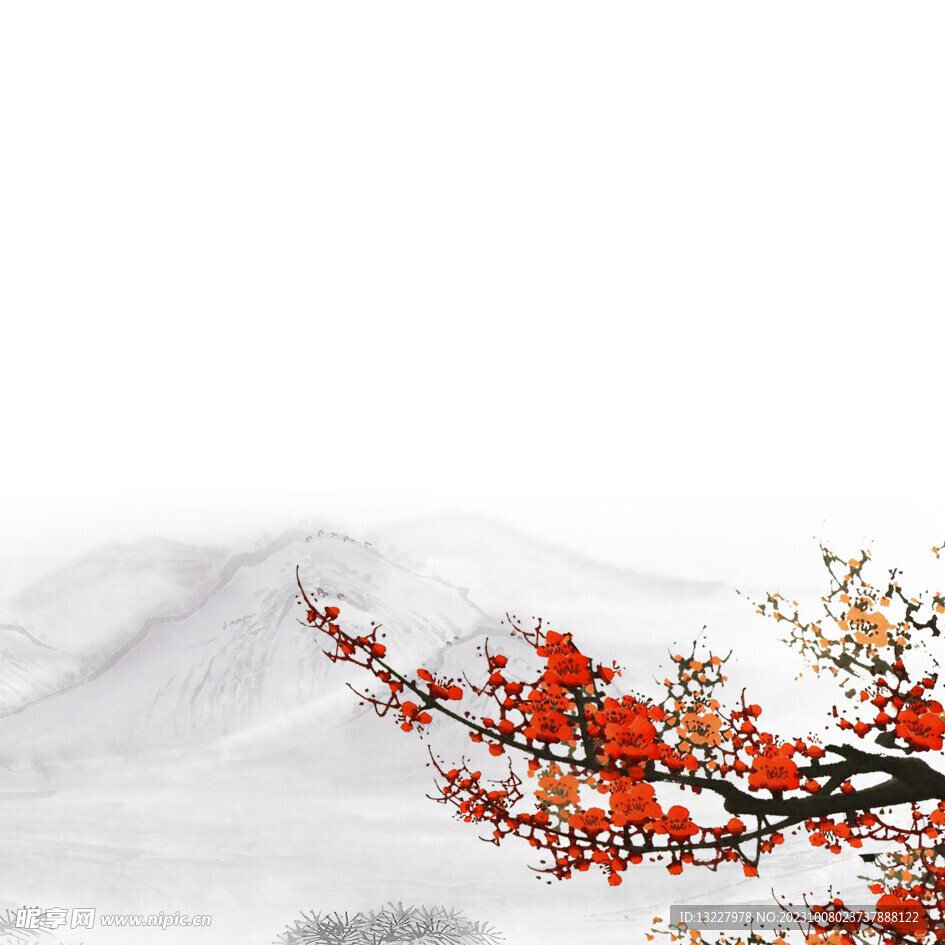 水墨梅花