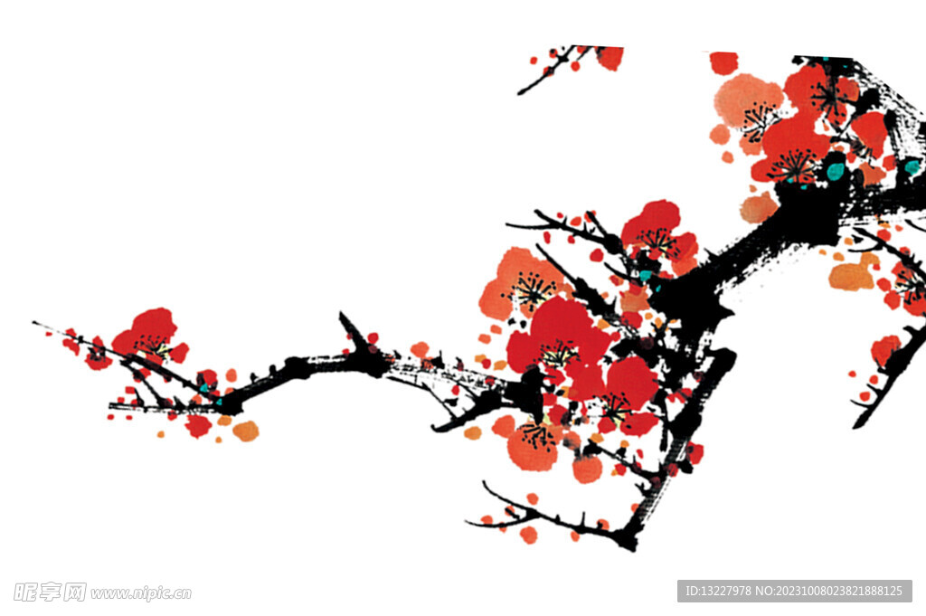 水墨梅花