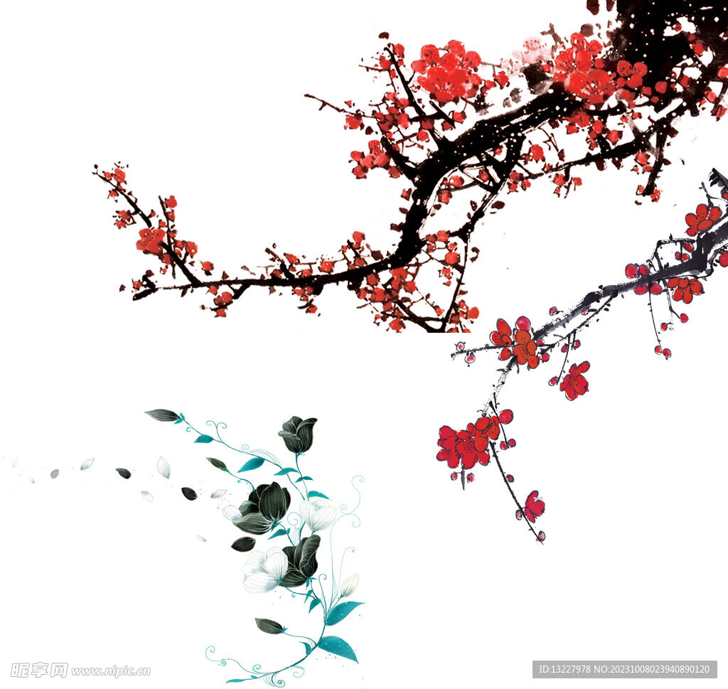水墨梅花