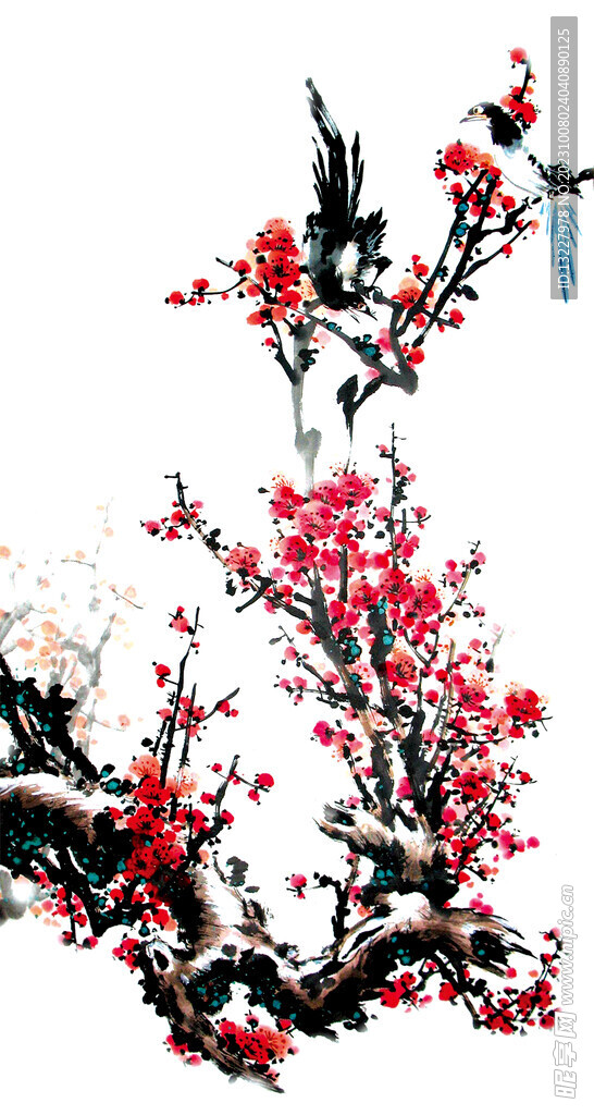 水墨梅花