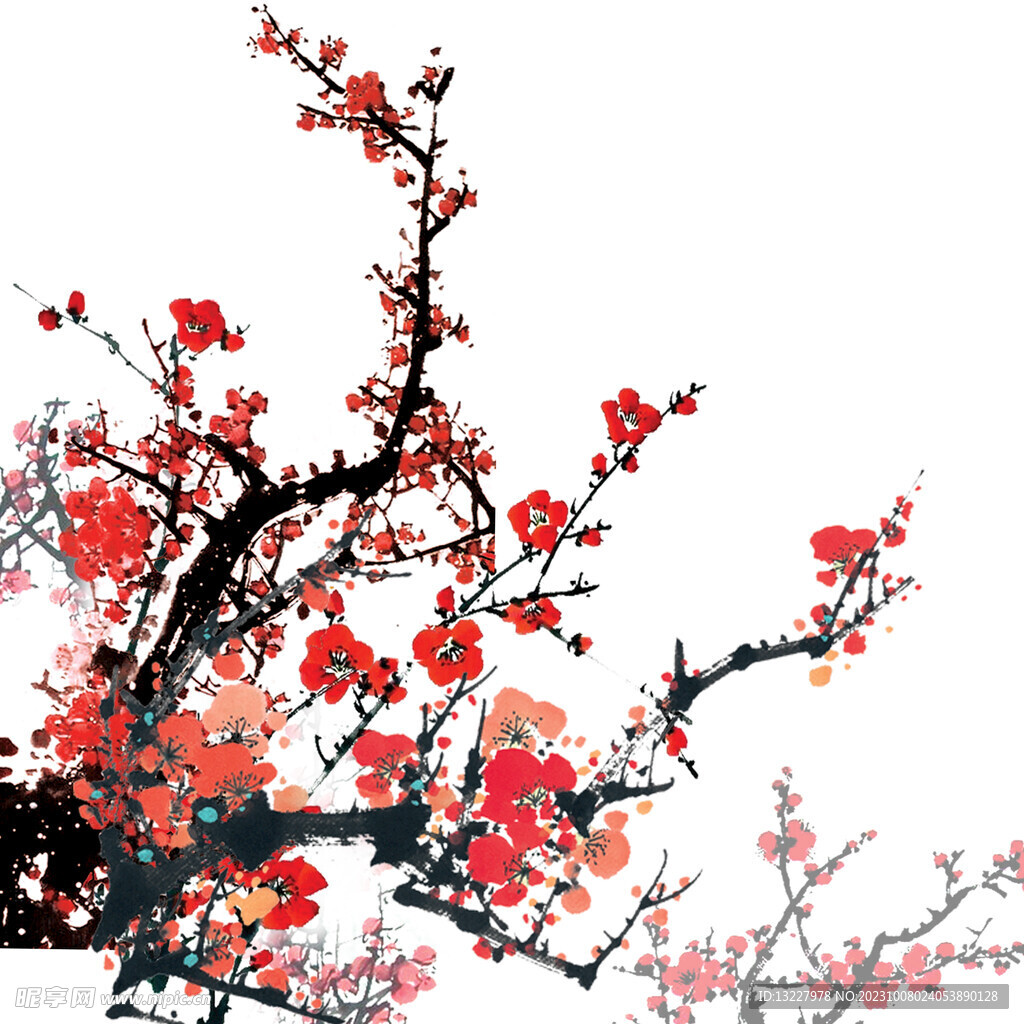 水墨梅花