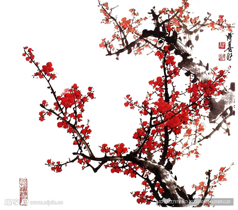 水墨梅花
