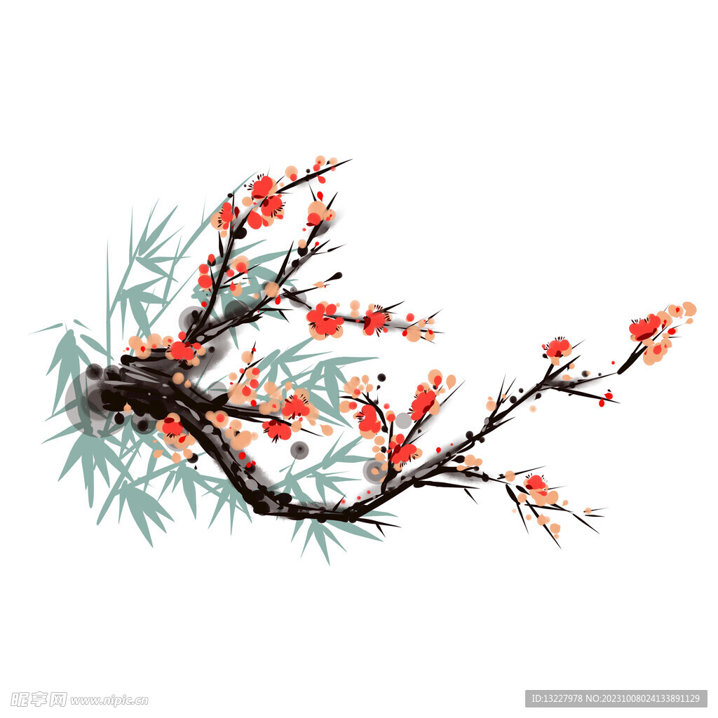 水墨梅花