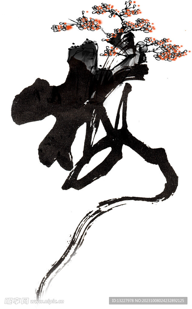 水墨梅花