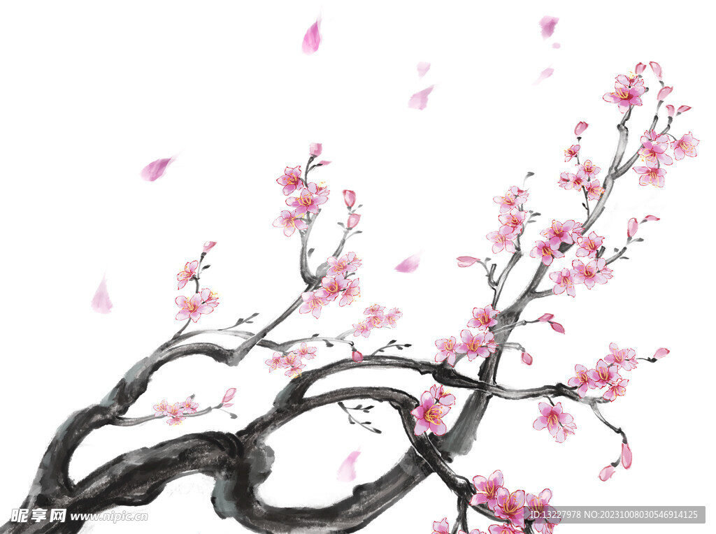 水墨梅花