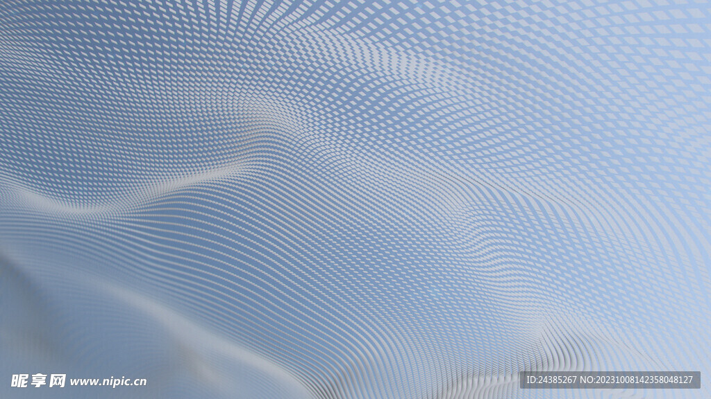 科技感波浪波点背景