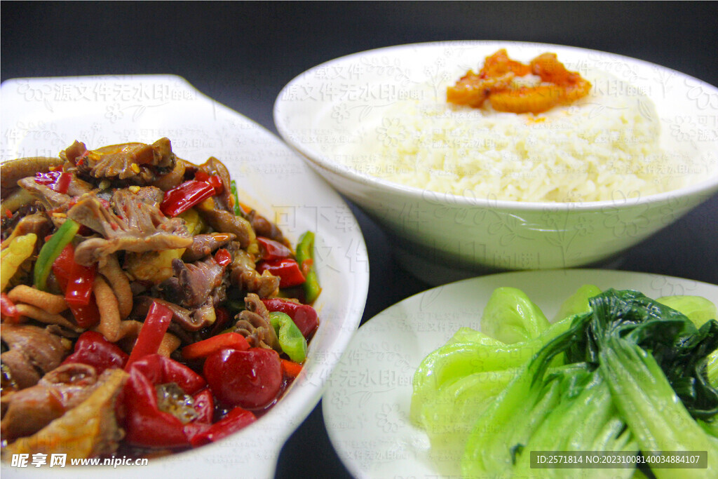 泡椒鸡杂套饭