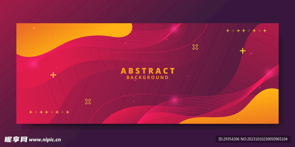 抽象几何线条曲线流体展板背景图